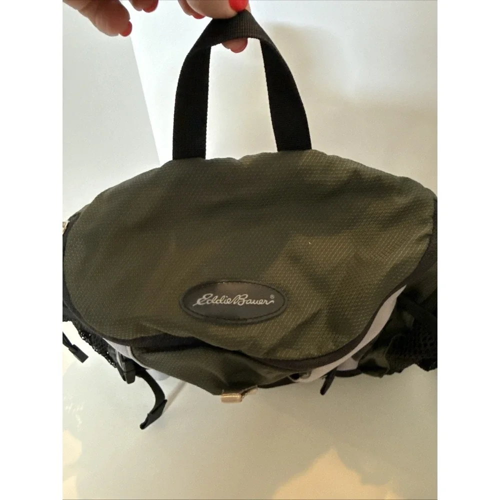 Eddie Bauer Lumber Hiking Waist Pack With 2 H2O Holders Adjustable Straps